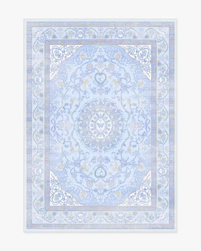 Ruggable Mazzy Ornamental Blue Flatwoven Rug By Humberto Leon