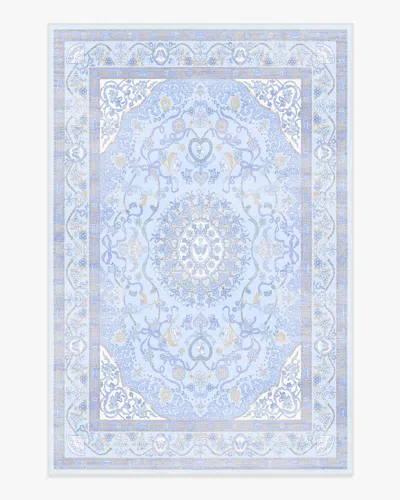 Ruggable Mazzy Ornamental Blue Flatwoven Rug By Humberto Leon