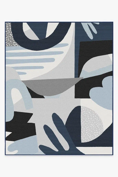 Ruggable Medley Blue & Grey Outdoor Rug