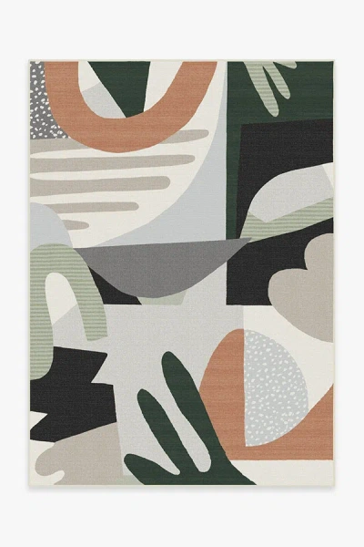 Ruggable Medley Desert Sage Outdoor Rug In Green