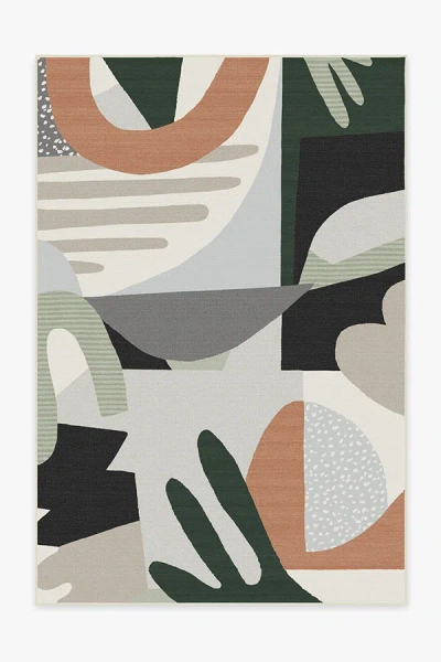Ruggable Medley Desert Sage Outdoor Rug In Green