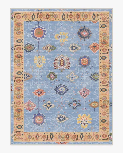 Ruggable Mehr Soft Blue & Yellow Outdoor Rug In Multi