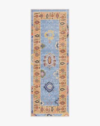 Ruggable Mehr Soft Blue & Yellow Outdoor Rug In Multi