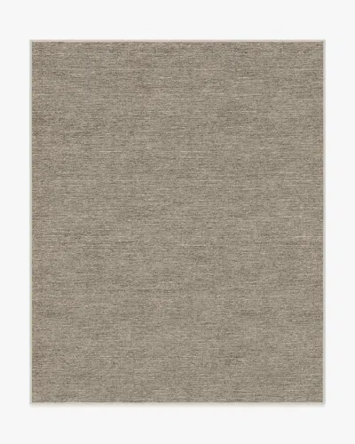 Ruggable Melange Solid Natural Stone Flatwoven Rug In Gray
