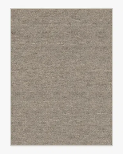 Ruggable Melange Solid Natural Stone Flatwoven Rug In Gray
