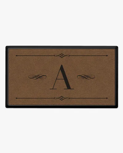 Ruggable Melody Monogram Large Doormat In Brown