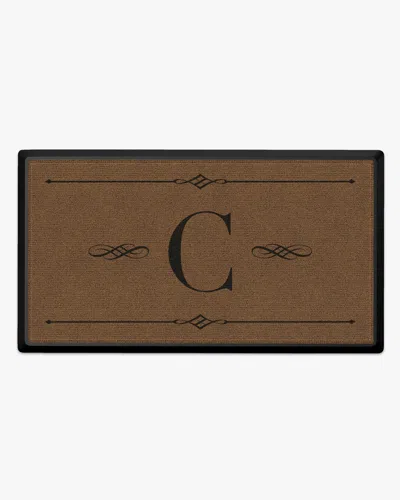 Ruggable Melody Monogram Large Doormat In Brown