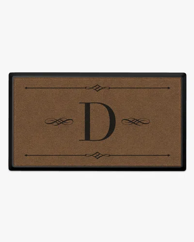 Ruggable Melody Monogram Large Doormat In Brown