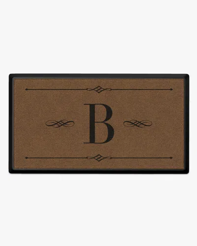Ruggable Melody Monogram Large Doormat In Brown