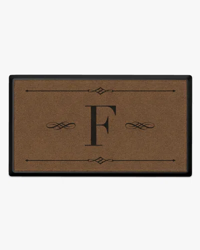Ruggable Melody Monogram Large Doormat In Brown
