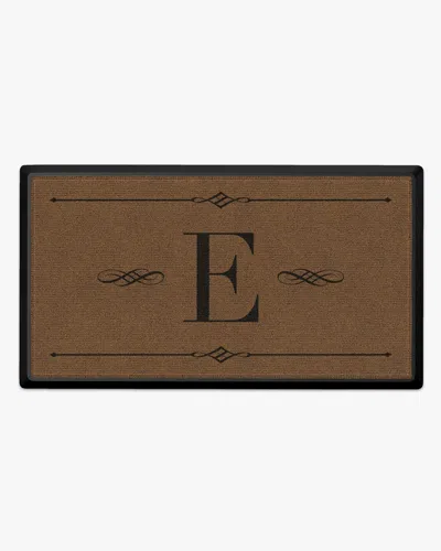 Ruggable Melody Monogram Large Doormat In Brown
