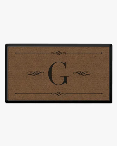 Ruggable Melody Monogram Large Doormat In Brown