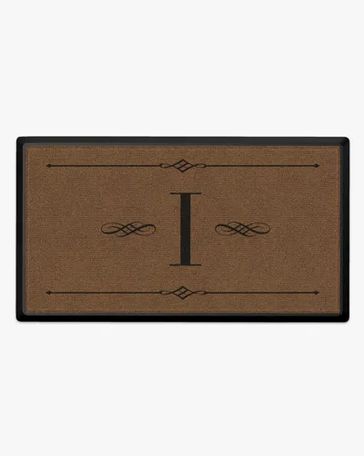 Ruggable Melody Monogram Large Doormat In Brown