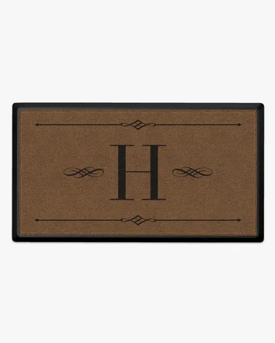 Ruggable Melody Monogram Large Doormat In Brown