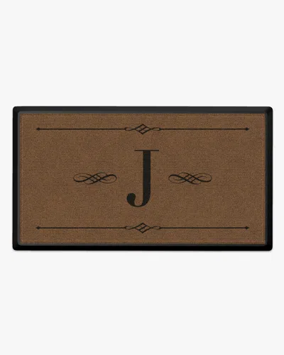 Ruggable Melody Monogram Large Doormat In Brown