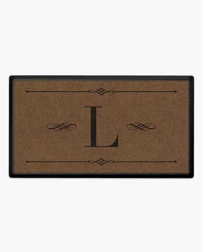 Ruggable Melody Monogram Large Doormat In Brown