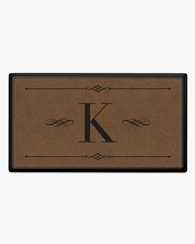 Ruggable Melody Monogram Large Doormat In Brown