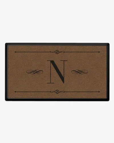 Ruggable Melody Monogram Large Doormat In Brown