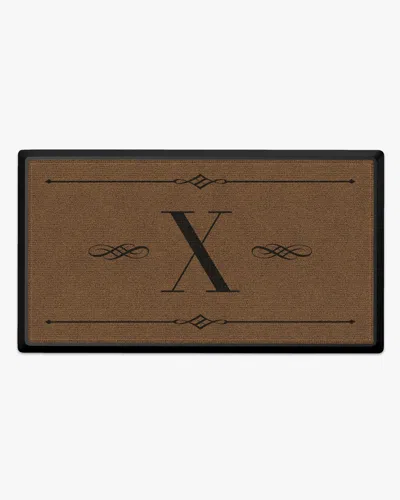 Ruggable Melody Monogram Large Doormat In Brown