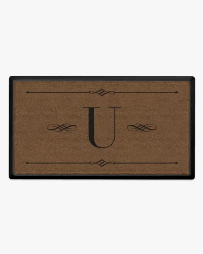Ruggable Melody Monogram Large Doormat In Brown