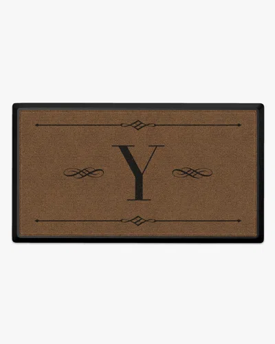 Ruggable Melody Monogram Large Doormat In Brown