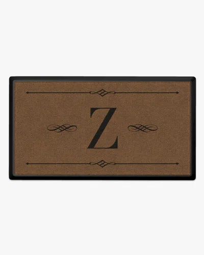 Ruggable Melody Monogram Large Doormat In Brown