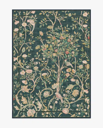 Ruggable Melsetter Teal Green Flatwoven Rug By Morris & Co. In Multi