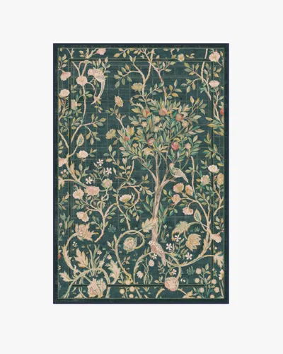 Ruggable Melsetter Teal Green Flatwoven Rug By Morris & Co. In Multi