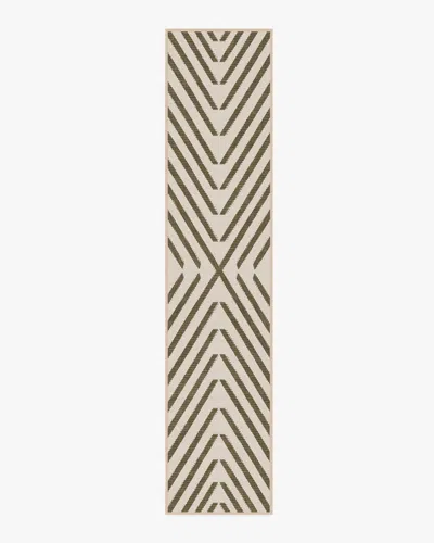 Ruggable Memphis Olive Flatwoven Rug By Jonathan Adler In Green