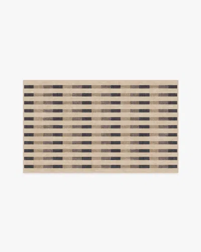 Ruggable Merritt Taupe & Charcoal Flatwoven Rug In Brown