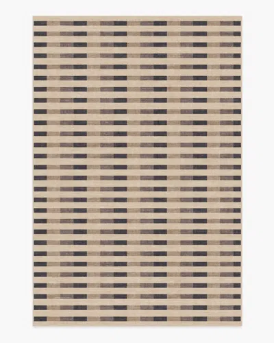 Ruggable Merritt Taupe & Charcoal Flatwoven Rug In Brown