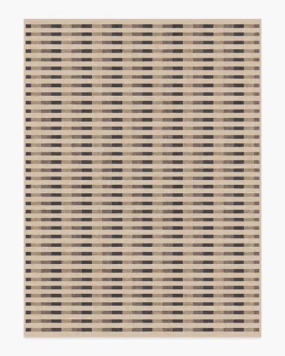Ruggable Merritt Taupe & Charcoal Flatwoven Rug In Brown