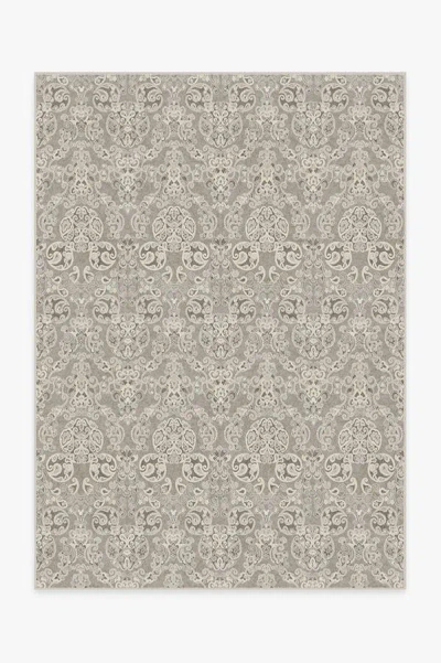Ruggable Mickey Damask Stone Flatwoven Rug In Brown
