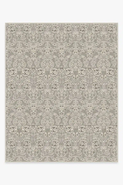 Ruggable Mickey Damask Stone Flatwoven Rug In Gray