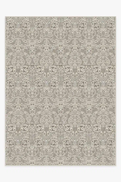 Ruggable Mickey Damask Stone Flatwoven Rug In Gray