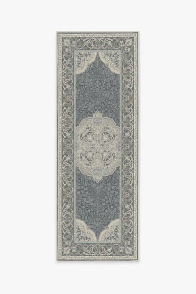Ruggable Mickey Persian Abalone Flatwoven Rug In Gray