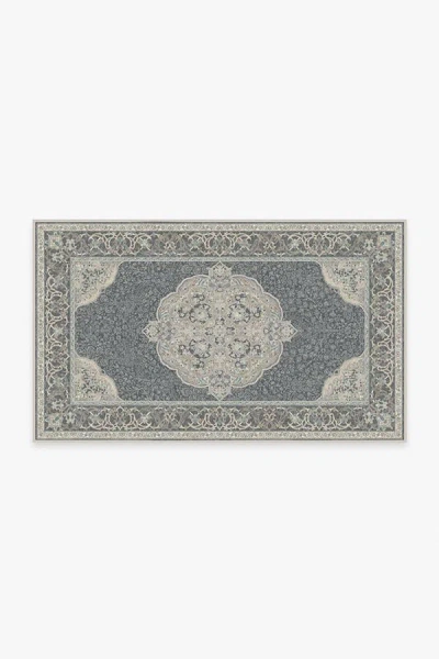Ruggable Mickey Persian Abalone Flatwoven Rug In Gray