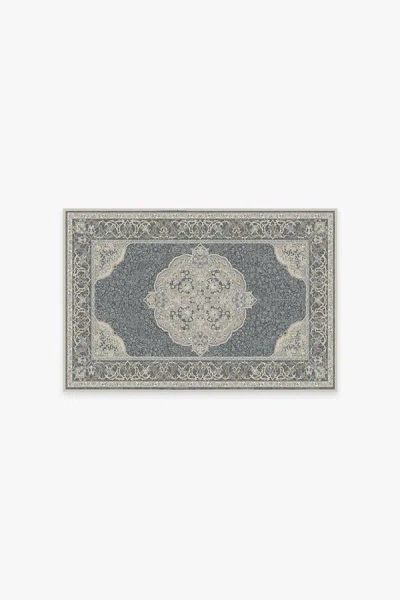 Ruggable Mickey Persian Abalone Flatwoven Rug In Gray