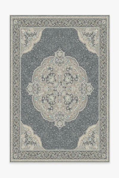 Ruggable Mickey Persian Abalone Flatwoven Rug In Gray