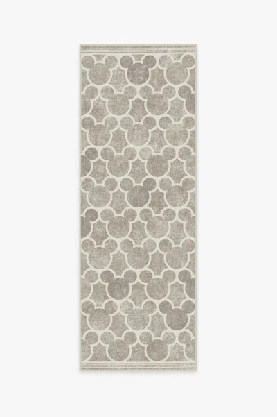 Ruggable Mickey Trellis Ash Grey Flatwoven Rug In Brown
