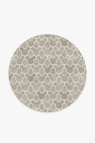 Ruggable Mickey Trellis Ash Grey Flatwoven Rug In Brown