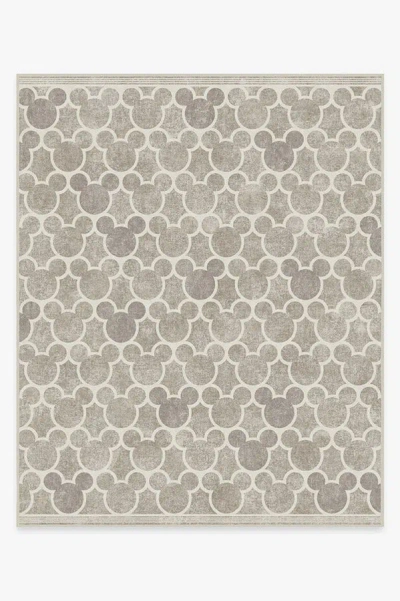 Ruggable Mickey Trellis Ash Grey Flatwoven Rug In Brown
