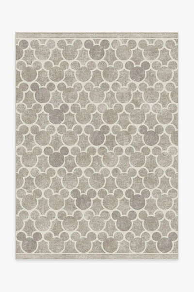 Ruggable Mickey Trellis Ash Grey Flatwoven Rug In Gray