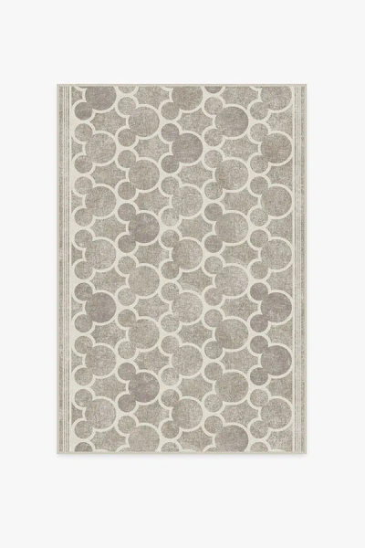 Ruggable Mickey Trellis Ash Grey Flatwoven Rug In Gray