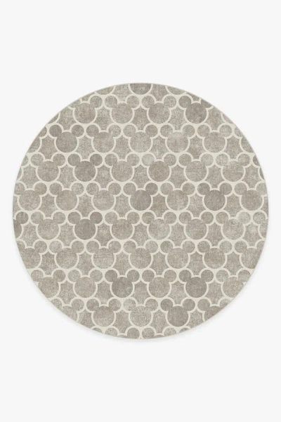 Ruggable Mickey Trellis Ash Grey Flatwoven Rug In Gray