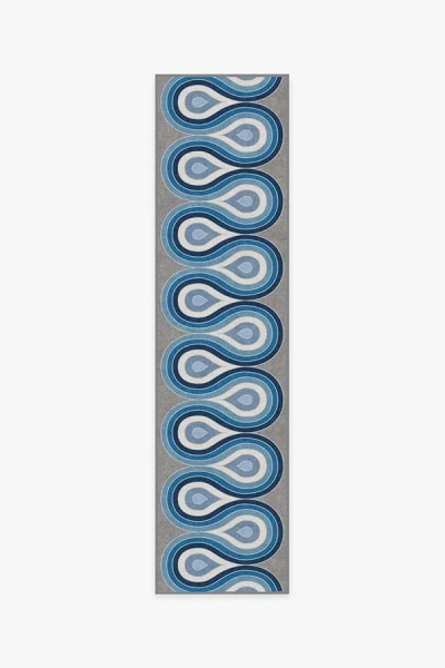 Ruggable Milano Blue Steel Flatwoven Rug By Jonathan Adler