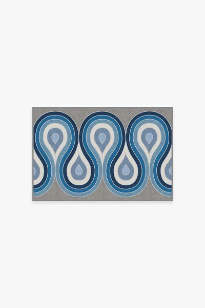 Ruggable Milano Blue Steel Flatwoven Rug By Jonathan Adler