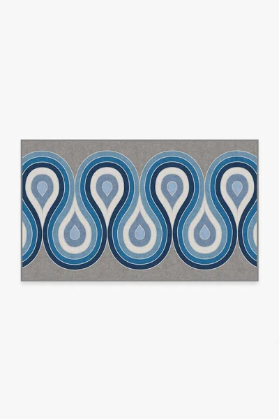 Ruggable Milano Blue Steel Flatwoven Rug By Jonathan Adler