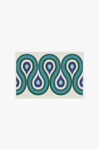 Ruggable Milano Peacock Flatwoven Rug By Jonathan Adler In Multi