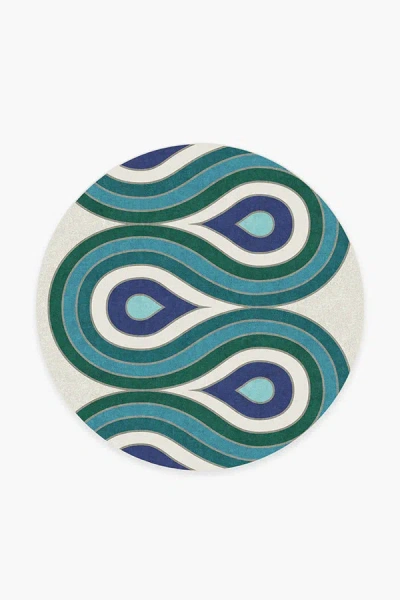 Ruggable Milano Peacock Flatwoven Rug By Jonathan Adler In Multi